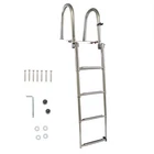4 Step Telescoping Boat Ladder Stainless Steel Folding Extendable Yacht New. Price: $125.55.