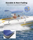 3 Bow Bimini Top Boat Cover 600D Canvas Sun Shade Canopy, Kemimoto, New. Price: $136.00.