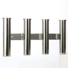 Amarine Made 4 Tube Fishing Rod Rack 316 Stainless Steel Wall Mounted Holder New. Price: $34.99.