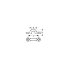 081276-1 Sea-dog Pad Eye Chrome/bronze 3/8", Pr. New. Price: $12.04.
