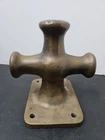 Antique Marine Mooring Bollard Brass Cleat Post 4.5" X 6" Base Used. Price: $299.99.