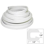 Taco Flexible Vinyl Trim 1/4" Opening 1/2"W 25'L White V30-1008W25-1 New. Price: $109.95.