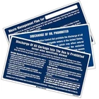 Coast Guard Required 9" X 5" Waste Oil Garbage Placard Set West Marine 8788986 New. Price: $16.95.