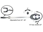 Pactrade Marine Boat Trailer Motor Transom Support Bracket Dual Mount 34" 46" New. Price: $58.99.