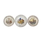 19TH-C. Robinson Crusoe "abc" Plates Set Of 3 Used. Price: $375.00.