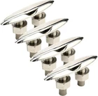 4 Pack Of Stainless Steel 316 Pull Up Flush Mount Cleat 6" Boat Dock New. Price: $99.99.