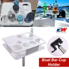Boat Bar Cup Holder With Rod Mount, Cocktail Table / Marine Party New. Price: $80.99.