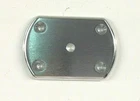Taco Aluminum Pad 3" X 4-3/8" With Counter Sunk Holes. Brushed Finish New. Price: $15.95.