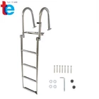 4 Steps Folding Pontoon Boat Ladder Stainless Steel Dock Telescoping New. Price: $114.96.