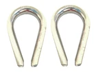 Qmh 414S-05 Marine Heavy Duty 316 Stainless Steel 3/16" Wire Rope Thimble 2-PACK New. Price: $8.95.