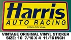 Harris Auto Racing - Vintage Original Vinyl Decal Sticker Story City, Iowa Used. Price: $10.17.