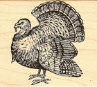 Thanksgiving Grand Turkey, Wood Mounted Rubber Stamp Judikins - New, 3708G. Price: $14.70.