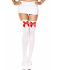 Brand New Opaque Thigh Stockings With Satin Bow Music Legs 4742. Price: $10.99.