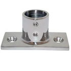 Whitecap 7/8" Od 90-DEGREE 2-HOLE Rectangle Base Ss Rail Fitting #6194 New. Price: $37.82.