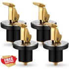 Morningro 4PC Boat Baitwell Drain Plug Brass Livewell Rubber Snap Lock New. Price: $27.99.