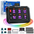 6 Gang Switch Panel On/off Circuit Control Box Led Light Bar 12V Car Marine Boat New. Price: $75.59.