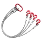 Wire Rope Slings For Lifting 4 Leg 6610LB Cable With Hooks ... New. Price: $101.46.
