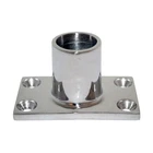 Whitecap 90 Stainless Steel Rectangular Rail Base Fitting For 1" O.d. Tube New. Price: $28.00.