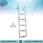5 Steps Stainless Steel Folding Ladder Telescoping 400 Lb. Limit For Boats New. Price: $83.21.