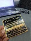 Vintage Chris-craft Boat Hull Id Plate Algonac Pompano Beach Brass 3.6"X3.9". Price: $84.44.