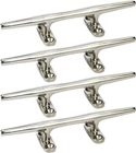 4 Pcs 8 Inch Rope Cleat Deck Stainless Steel Solid Open Base Boat Fittings New. Price: $47.99.