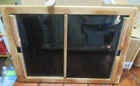 Boat Teak Compartment Door Cover Sliding 22 1/2" Wx 16" 3/4" Used. Price: $100.00.