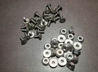 25 Pcs Stainless Rivet Screws Flange Nuts 8-32 X 3/8" Lund Alumacraft Duracraft New. Price: $21.77.