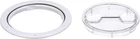 Twist 'n' Lock Deck Plate, White W/clear Insert, Up To 6-1/2 In. Diameter New. Price: $54.62.