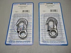 Set Of (2) Sea-dog Nickel Plated Steel Utility Snap Hook 155812-1 New. Price: $10.50.
