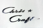 New Chris - Star Craft 23 Boat Hullside Emblem Nameplate Chrome Cast Brass. Price: $195.00.