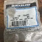 Mercury Quicksilver 10-78495 Screw (QTY-2) Oem Nos New. Price: $12.00.