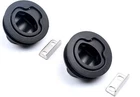 Mxeol Marine Slam Latch Black Flush Pull Round Plastic Pair New C6. Price: $16.82.