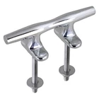 X 1-1/4" Chrome Plated Zinc Stud Mount Open Base Herreshoff Cleat, Bulk New. Price: $14.28.