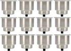 12 Pack Stainless Steel Cup Drink Holder With Drain For Marine Boat Camper Rv New. Price: $59.99.
