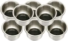 12 Pcs Stainless Steel Cup Insert Drink Holders With Drain Marine Boat Camper New. Price: $58.99.