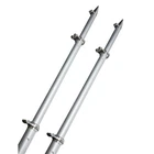 Taco 18' Deluxe Outrigger Poles W/rollers - Silver/silver New. Price: $1393.76.