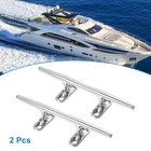 2PCS 6 Inch Stainless Steel Boat Flagpole Hook Deck Rope Cleats Handle New. Price: $17.38.