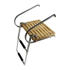 Marine City 2 Step Stainless Steel I/b Swim Teak Platform Ladder Boats New. Price: $265.99.
