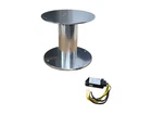 Barka 40174, Single Pedestal, Heavy Duty Two Stage, Anodized Aluminum, 24V, Oem New. Price: $1499.99.