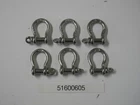 Qmh 3/16" Screw Pin Bow Shackle 316 Stainless Steel Pack Of Each New. Price: $19.99.