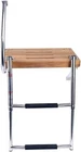 Amarine Made 2 Steps Stainless Ladder Boat Out-board Swim Teak Platform New. Price: $130.99.
