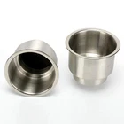 2PCS Stainless Steel Cup Drink Holder Marine Boat Rv Camper W/ Drain New. Price: $18.99.