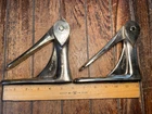 Pair Of Vintage Chris Craft Polished Bronze Helmsman Folding Foot Rest Brackets Used. Price: $239.00.