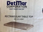 12-1102C Removable Rectangular Marine/rv Table , Ivory Open. Price: $70.00.