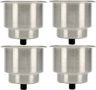 Amarine Made 4 Pack Stainless Steel Cup Drink Holder With Drain Boat Rv Camper New. Price: $26.99.