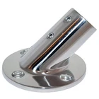 Whitecap 1" O.d. 45 Degrees Round Base Stainless Steel Rail Fitting - Packaged New. Price: $52.27.