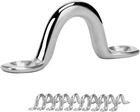 10 Pcs Stainless Bimini Boat Top Pad Eye, Straps, Tie Down, Kayak Deck Loops New. Price: $13.99.