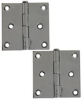 Perko 1293DP9CHR Chrome Plated Zinc Alloy Butt Hinge With Removable Pin New. Price: $47.49.