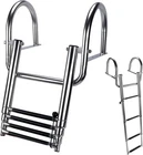 Hoffen 4 Pontoon Boat Ladder, Stainless Steel Telescoping Steps New. Price: $131.77.