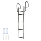 4 Steps Pontoon Boat Ladder Stainless Steel With Pedal Hand Railing New. Price: $67.35.